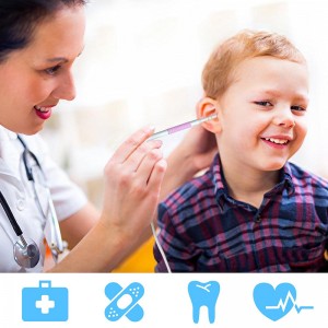 Wi-Fi Отоскоп 3 в 1 Ухо Средство для удаления воска 720P Водонепроницаемая камера с 6 регулируемыми светодиодами Совместимо с Android и iOS