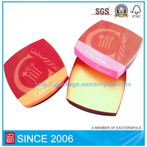 Роскошная жесткая шоколадная коробка с картонной вставкой