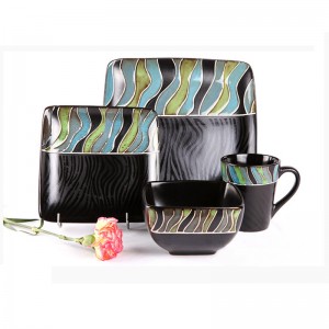 Традиционные эфиопские обеденные наборы из дешевого керамического тонкого фарфора