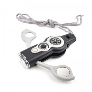 Открытый профессиональный семь-в-одном многофункциональный термометр свисток выживания SOS аварийный диапазон высокочастотный ...