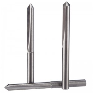 Прямой 45 Градусов V Паз Гравировка Инструмент Твердосплавные Фрезы С ЧПУ 1/8 Дюймов Хвостовик 0.1 мм Наконечник 5 ШТ.