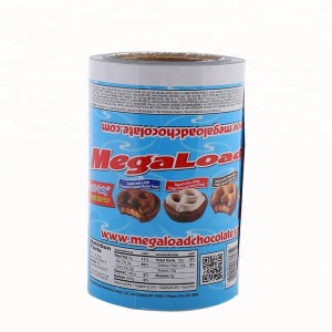 Пищевая ламинированная пластиковая влагостойкая термосварка для упаковки печенья на рулоне