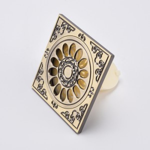 Латунный пол из ПВХ, декоративная душевая крышка, фильтр