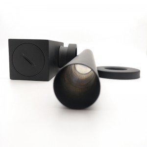 Квадратный латунный черный матовый сифон для раковины