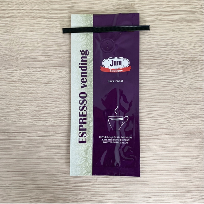 Китай 250 грамм кофе с боковой складкой с клапаном для дегазации Сумка для кофе из алюминиевой фольги с оловянным галстуком 12 унций