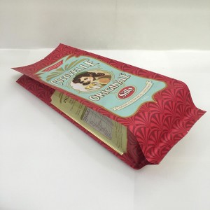 Изготовленные на заказ печатая тепловое уплотнение кофейное зерно бумаги Kraft упаковывая бумажные мешки с клапаном