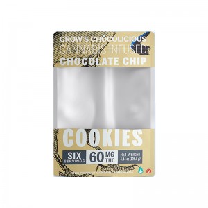 Индивидуальный мешочек для упаковки пищевых продуктов и упаковки с прозрачным верхом на молнии