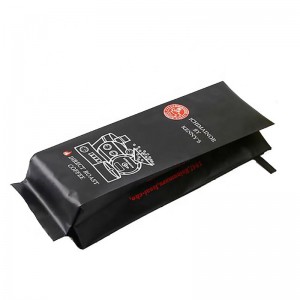 боковая вставка матовая жестяная стяжка на упаковке кофейного клапана