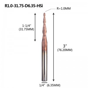 Коническая шаровая радиально-фрезерная мельница 1/4 \