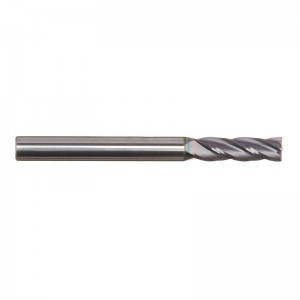Твердосплавная концевая фреза, с покрытием AlTiN, 4 канавки, диаметр 3/16 \