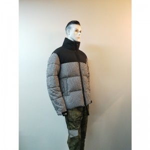 БЕЛЫЙ И ЧЕРНЫЙ КОНТРАСТ Пуховик для мужчин RLMPC0021N