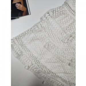 ЖЕНСКОЕ БЕЛОЕ ПЛАТЬЕ ИЗ КРУЖЕВА JLWD0040