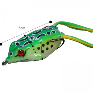 Силиконовая гремучая лягушка моделируемая Лей лягушка дорожная приманка ложная приманка двойной крючок черная приманка черная ...