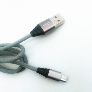 Хлопок KPS-1004CB Micro изготовленный на заказ сотка кабель usb быстрой зарядки 1m 2.2a микро- для андроида