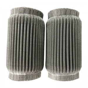 Свеча фильтра воды нержавеющей стали 50Micron плиссированная