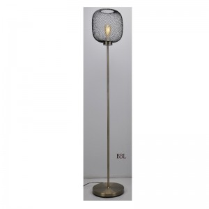 Современный торшер с сетчатым абажуром