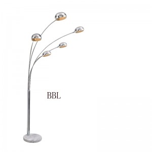 Современная напольная лампа на мраморной основе