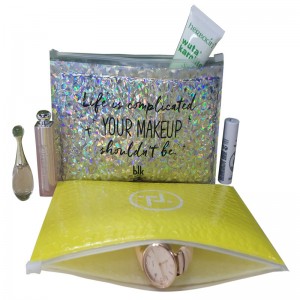 нестандартный размер мода водонепроницаемый застежка-молния лазерная пленка пузыря мешок / противоударный лазер женщина макияж...