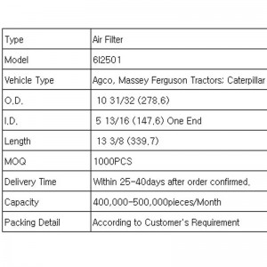 фильтр воздушный (6I2501)