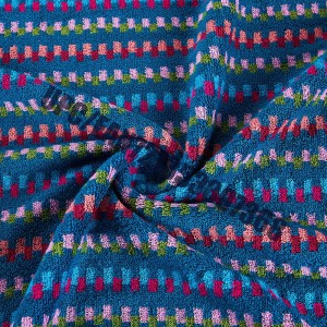 JMD TEXTILE Быстросохнущий 100% хлопок, мультипликационная вышивка Little Bear, многоцветные окрашенные жаккардовые наборы полотенец для ва...