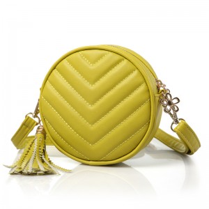 ["Новая сумка для шитья для детей корейской версии из высококачественного PU сумка на одно плечо моды девушка круглые кисточки дет...