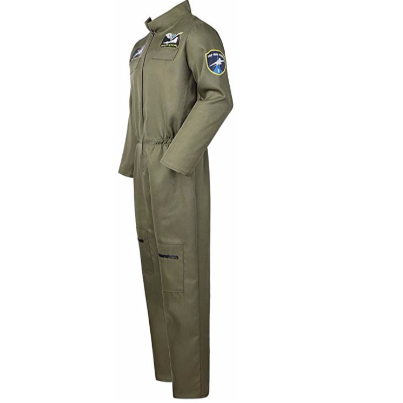 Костюмы летного костюма летного истребителя военно-воздушных сил США для взрослых с вышитыми заплатами и карманами