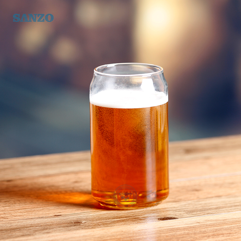 Стекло кружки пива Sanzo 500ml изготовленное на заказ пивные кружки дешевое стекло пива Nonic