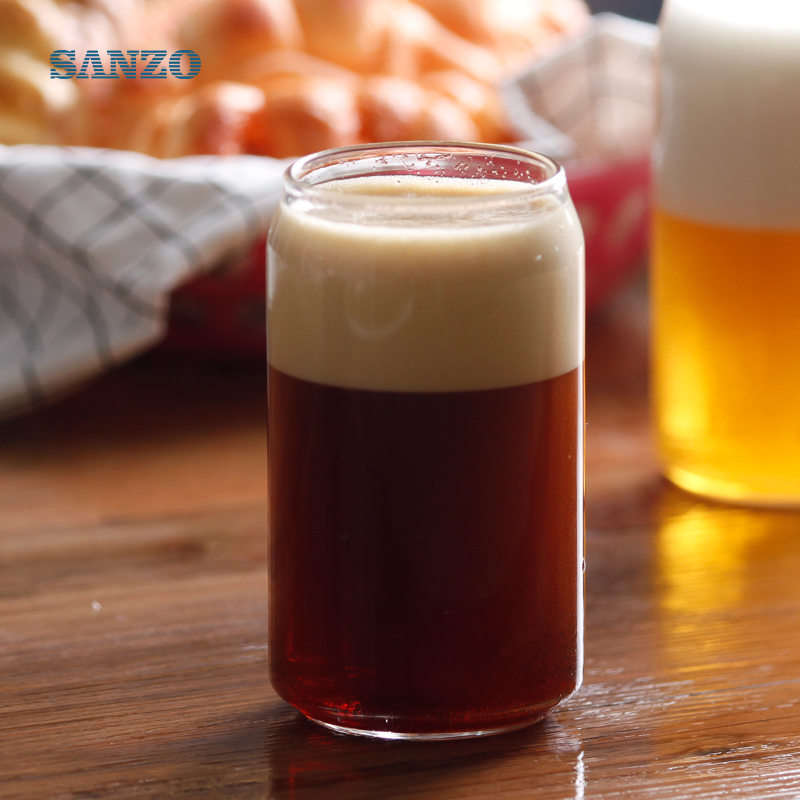 Стекло кружки пива Sanzo 500ml изготовленное на заказ пивные кружки дешевое стекло пива Nonic