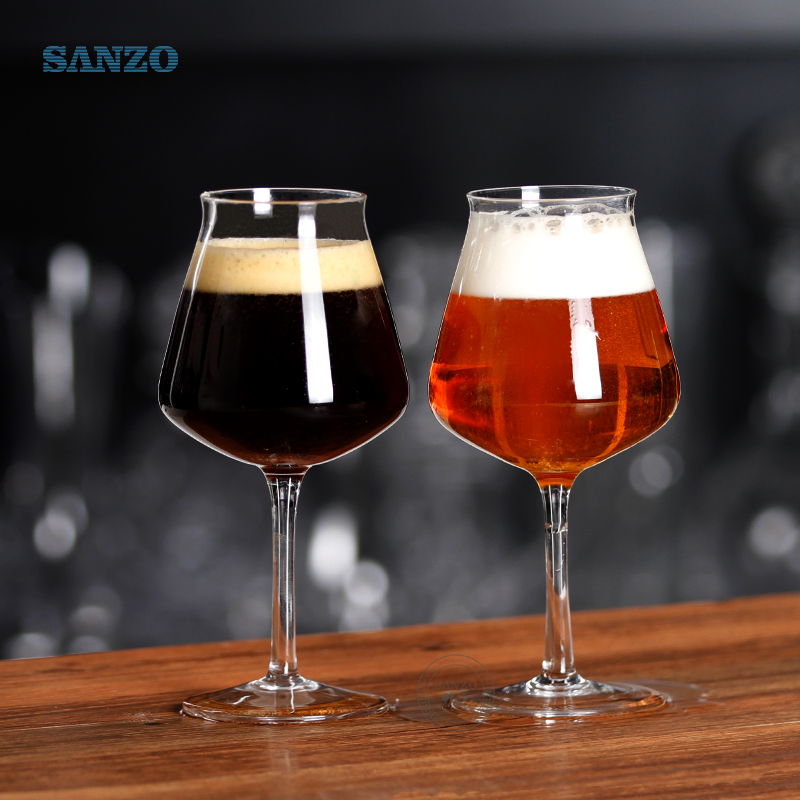 Пивной бокал для алкоголя Sanzo Индивидуальные прозрачные пивные кружки ручной работы Perfect Beer Glass