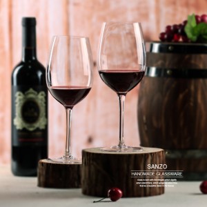 SANZO Акриловый плавающий бокал с ручной росписью бокалы для стаканов с матовым стеклом Handblown