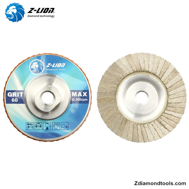Алюминиевые 5-дюймовые алмазные шлифовальные диски ZL-WMCY02 с резьбой