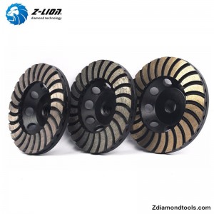 Двухслойный турбо алмазный стакан ZL-17 для гранита