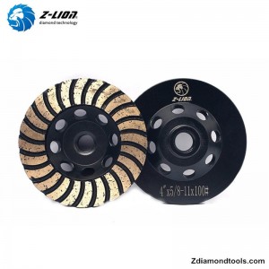 Двухслойный турбо алмазный стакан ZL-17 для гранита