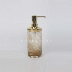 стеклянные аксессуары для ванной комнаты с металлическим насосом