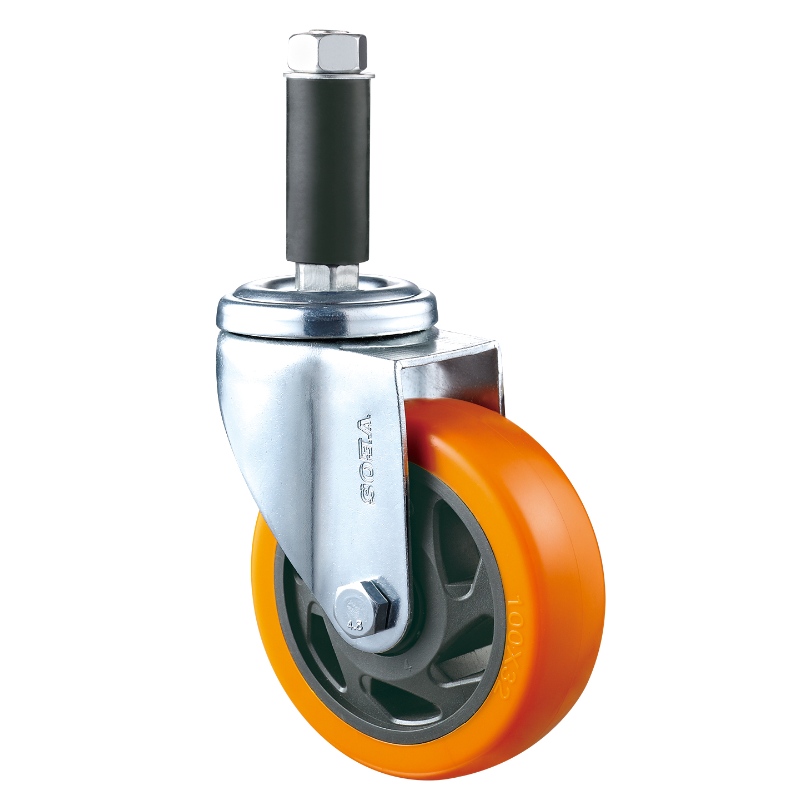 Средняя нагрузка - хромированный корпус с оранжевым колесом TPE 18