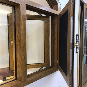 Изготовленные на заказ раздвижные окна и дверные коробки с двумя или тремя дорожками бронзового цвета