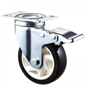 Средняя нагрузка - хромированный корпус с белым колесом Diamand TPE