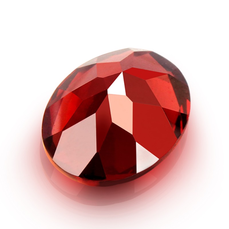 Свадебные украшения красный гранат рубин ожерелье женщины кулон кристалл