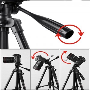 Легкий видео-штатив KINGJOY VT-860 с трехсторонней головкой