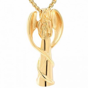 Кулон кремация кулон ангел ожерелье урна кулон стерлингового серебра 925 пробы