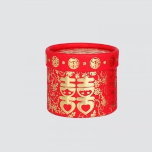 Коробка подарка еды конфеты коробки цилиндра случая изготовленной на заказ свадьбы счастливая