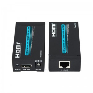 V2.0 HDMI-удлинитель 60 м. Поддержка одного кабеля Cat5e \/ 6 Ultra HD 4Kx2K при 60 Гц HDCP2.2