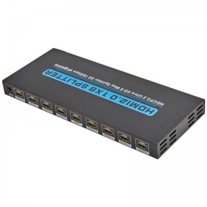 V2.0 HDMI 1x8 Splitter Поддержка 3D Ultra HD 4Kx2K при 60 Гц HDCP2.2