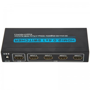 V2.0 HDMI 4x1 Switcher Поддержка 3D Ultra HD 4Kx2K при 60 Гц HDCP2.2