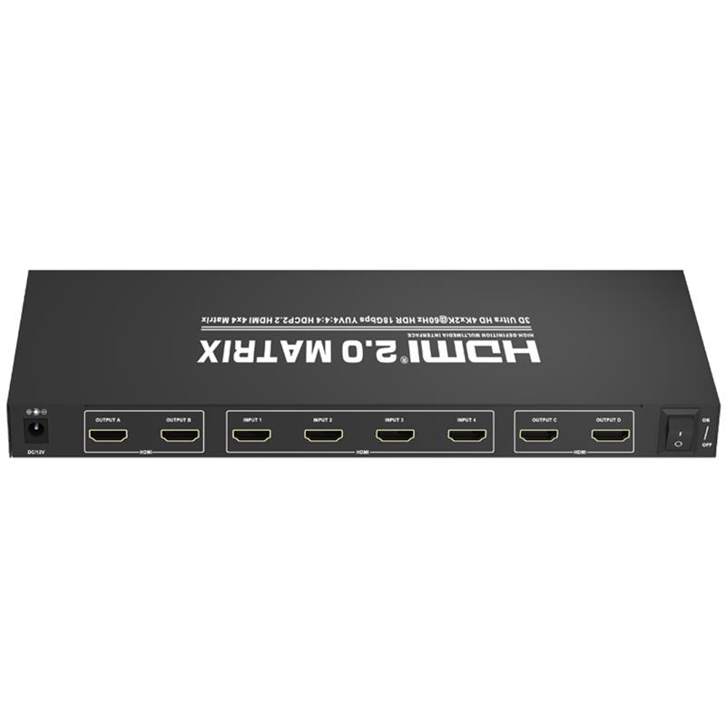 НОВЫЙ ПРОДУКТ V2.0 HDMI 4x4 Matrix ПОДДЕРЖКА ULTRA HD 4KX2K @ 60 ГЦ HDCP2.2