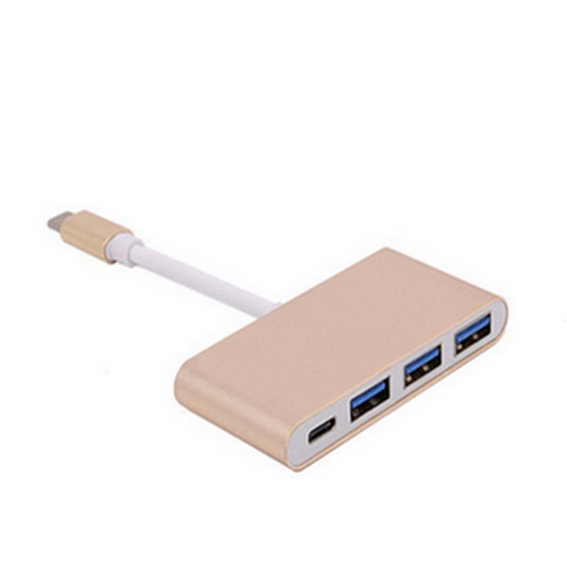 4-в-1 USB-адаптер типа C с USB 3.0x3 + тип C