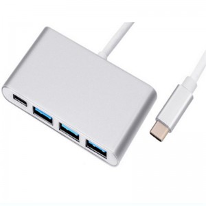 4-в-1 USB-адаптер типа C с USB 3.0x3 + тип C