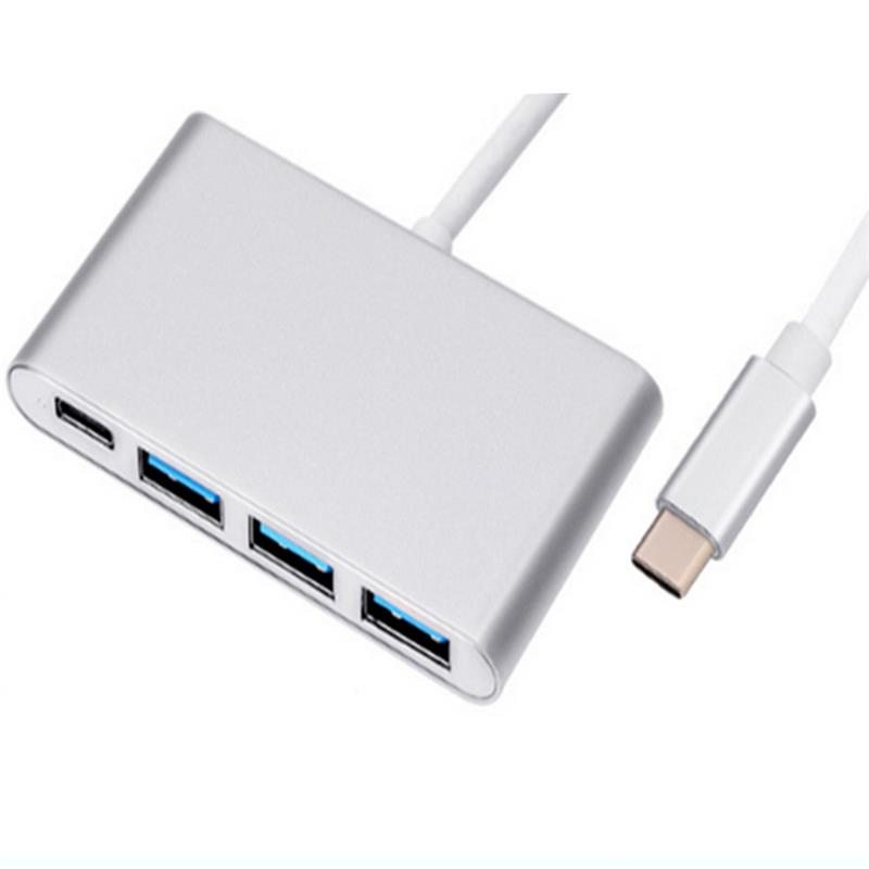 4-в-1 USB-адаптер типа C с USB 3.0x3 + тип C