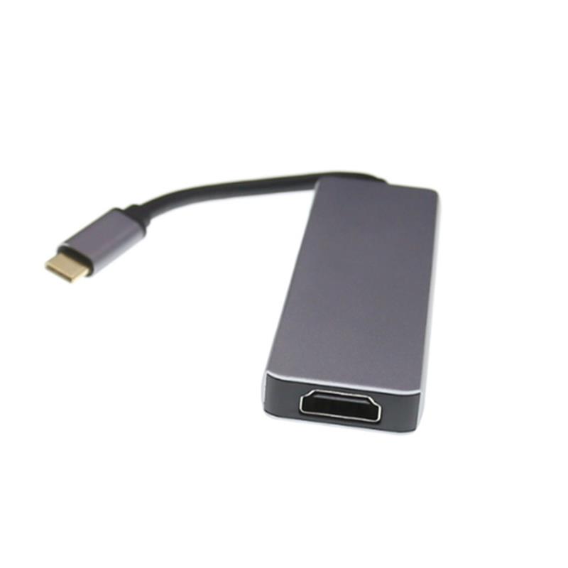 USB Type C К HDMI + 2 x USB 3.0 + Концентратор для чтения карт SD