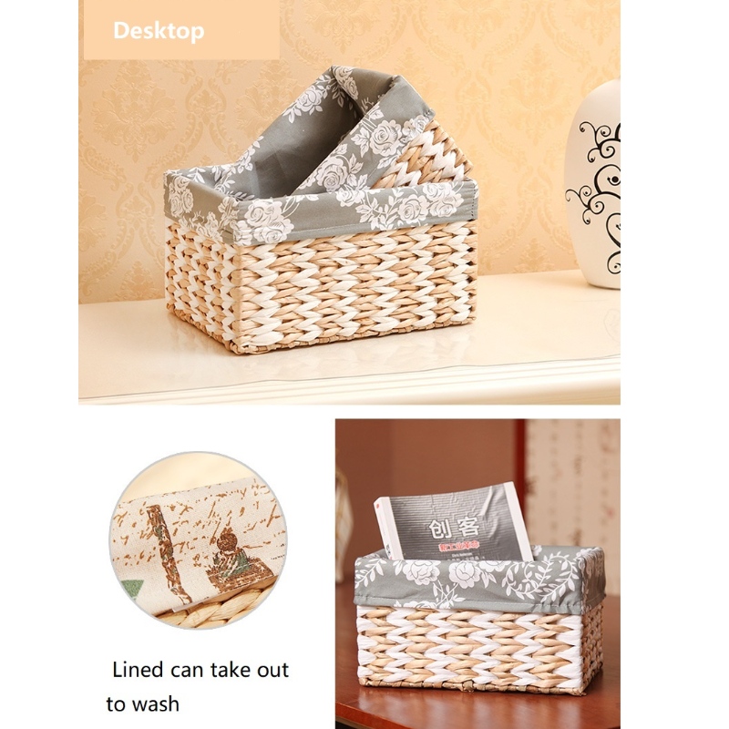 Соломенный сплетенный баксет с вкладышем